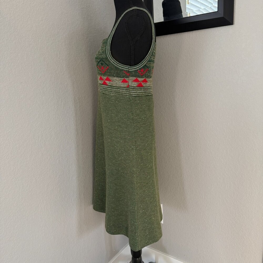 VINTAGE 70s Sleeveless A-Line Sweater Dress Small - Picture 6 of 16